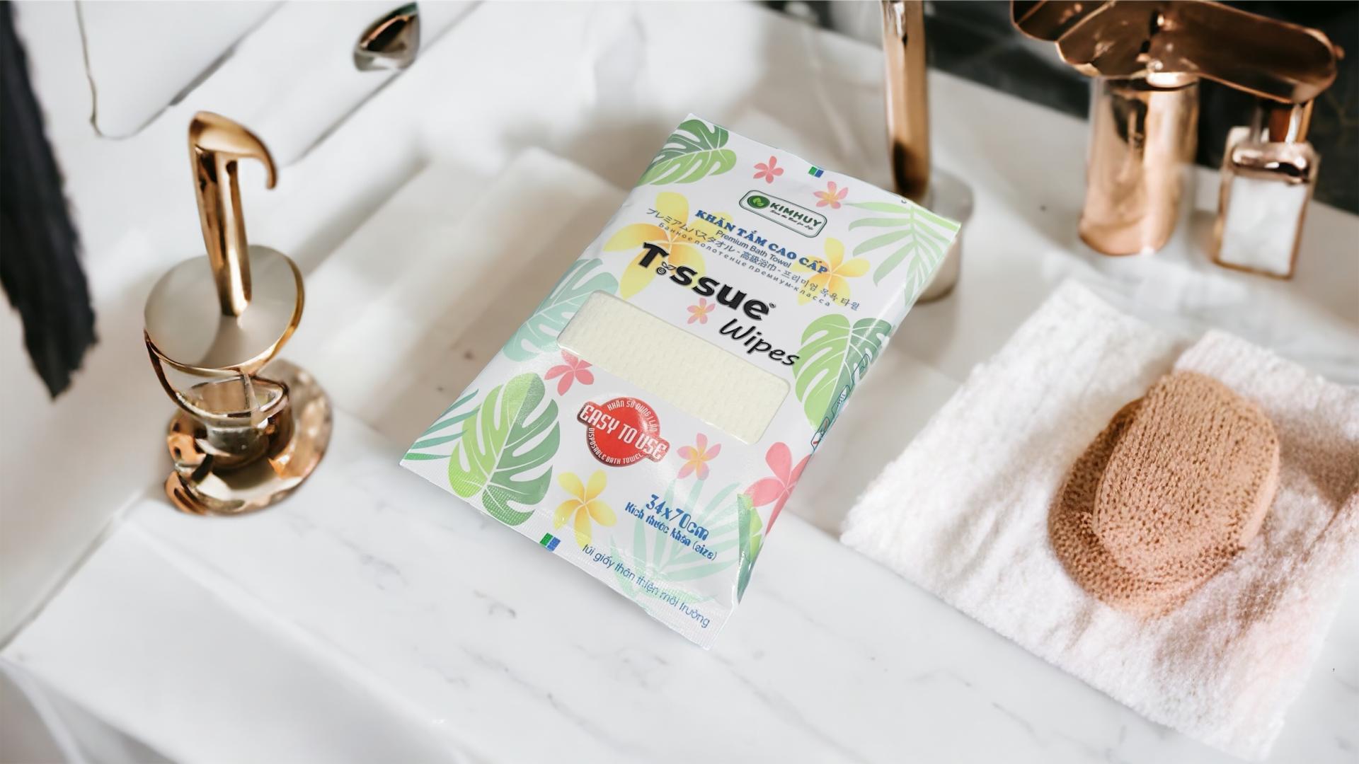 Khăn tắm nén cao cấp T.ssue - Sử dụng 1 lần tiện lợi